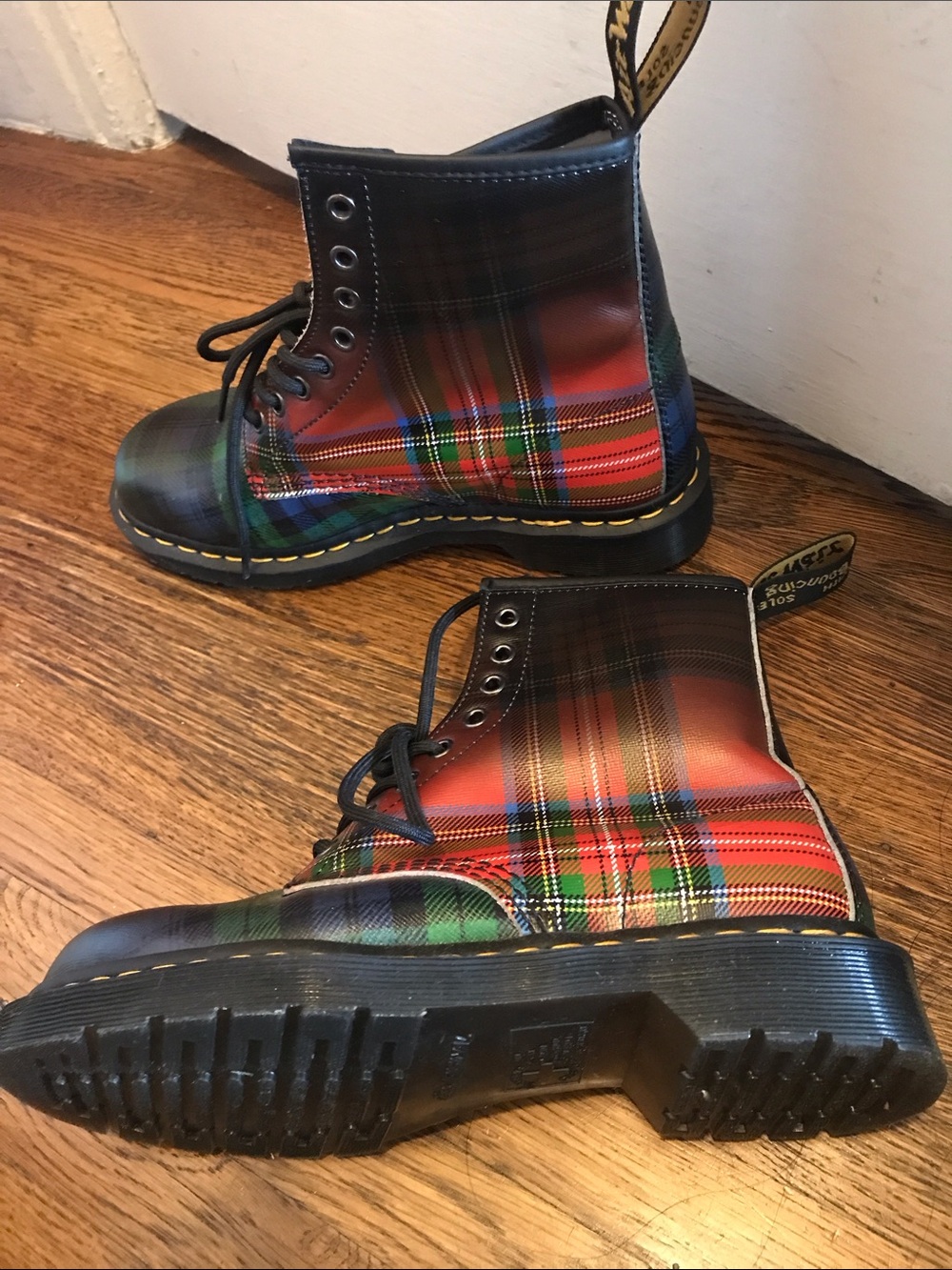 Doc Martens Tartan 1460 Boots / 8 US Ladies, 39 EU - Picture 4 of 11